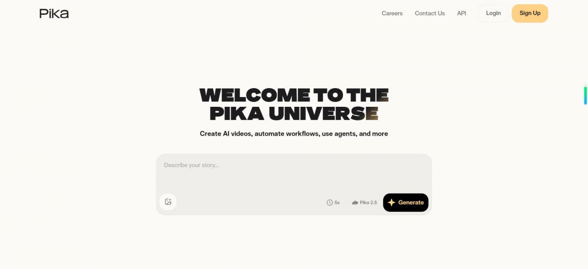 Pika，全球领先的AI短视频生成与创意特效平台