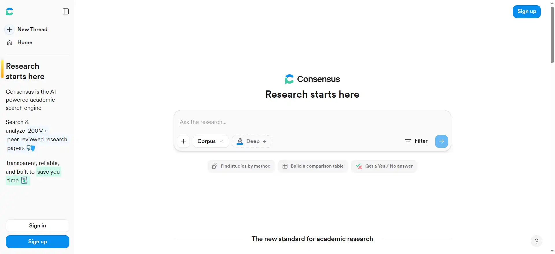 Consensus—an AI academic search engine with a built-in "consensus scale"—eliminates the need to read hundreds of papers for literature reviews. Tool Icon