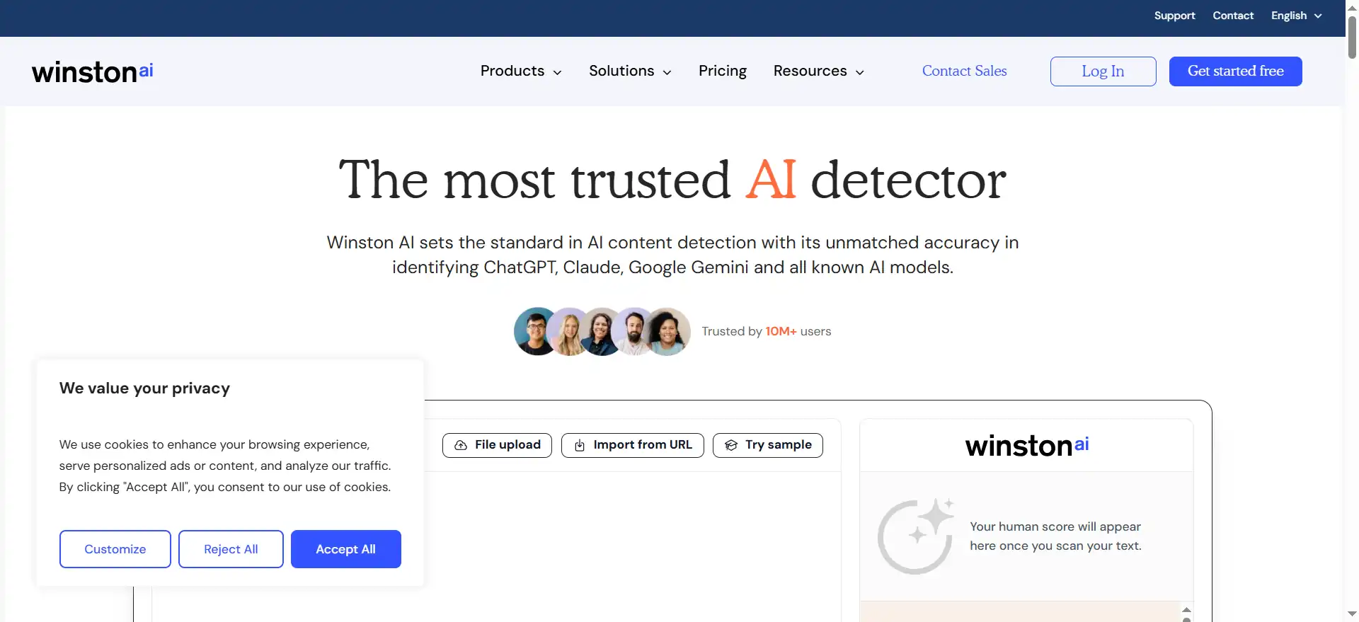Winston AI – the "gold standard" of AI content verification, boasting 99.98% accuracy, is a content verification tool used even by teachers and HR professionals.