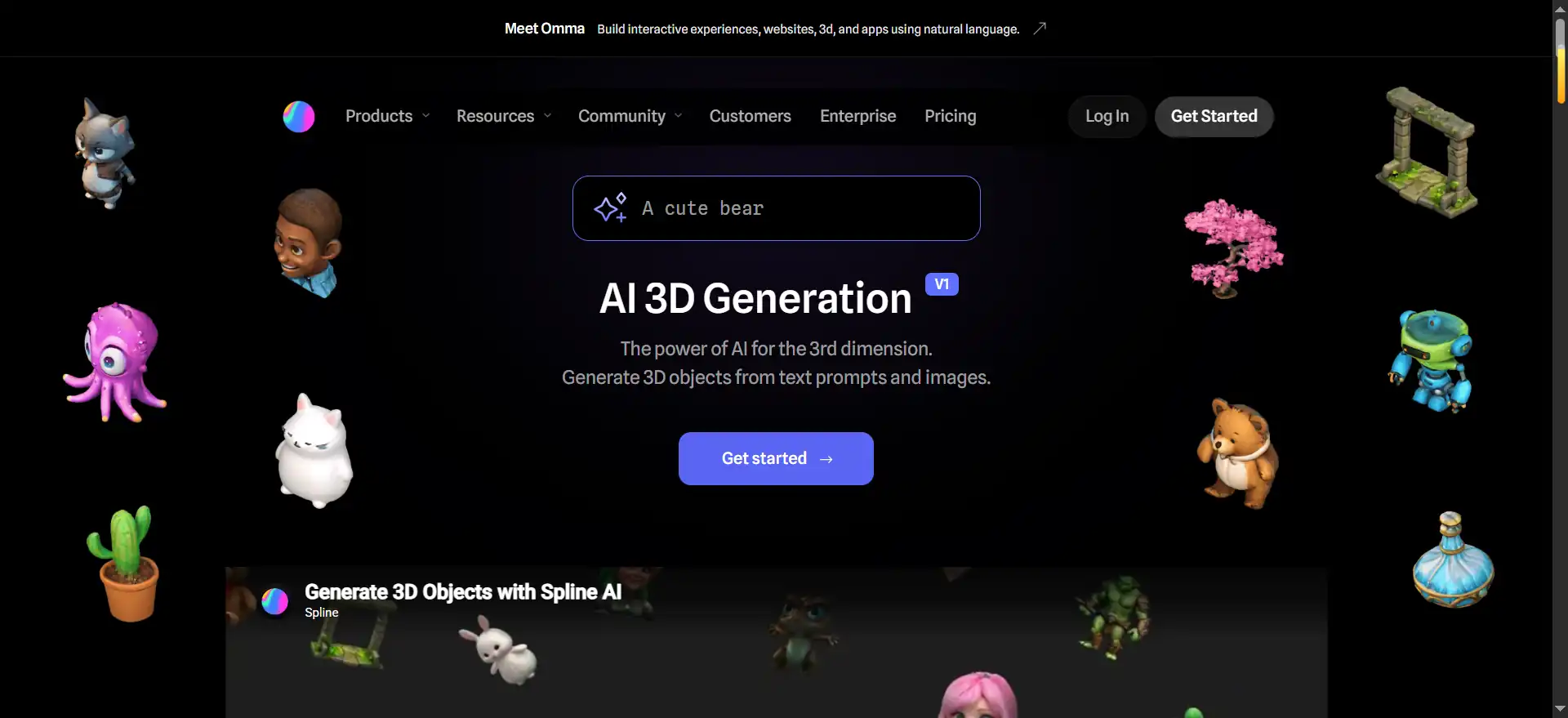 Spline AI 3D – a “spatial magician” that generates 3D models from text input, bringing web design to life.