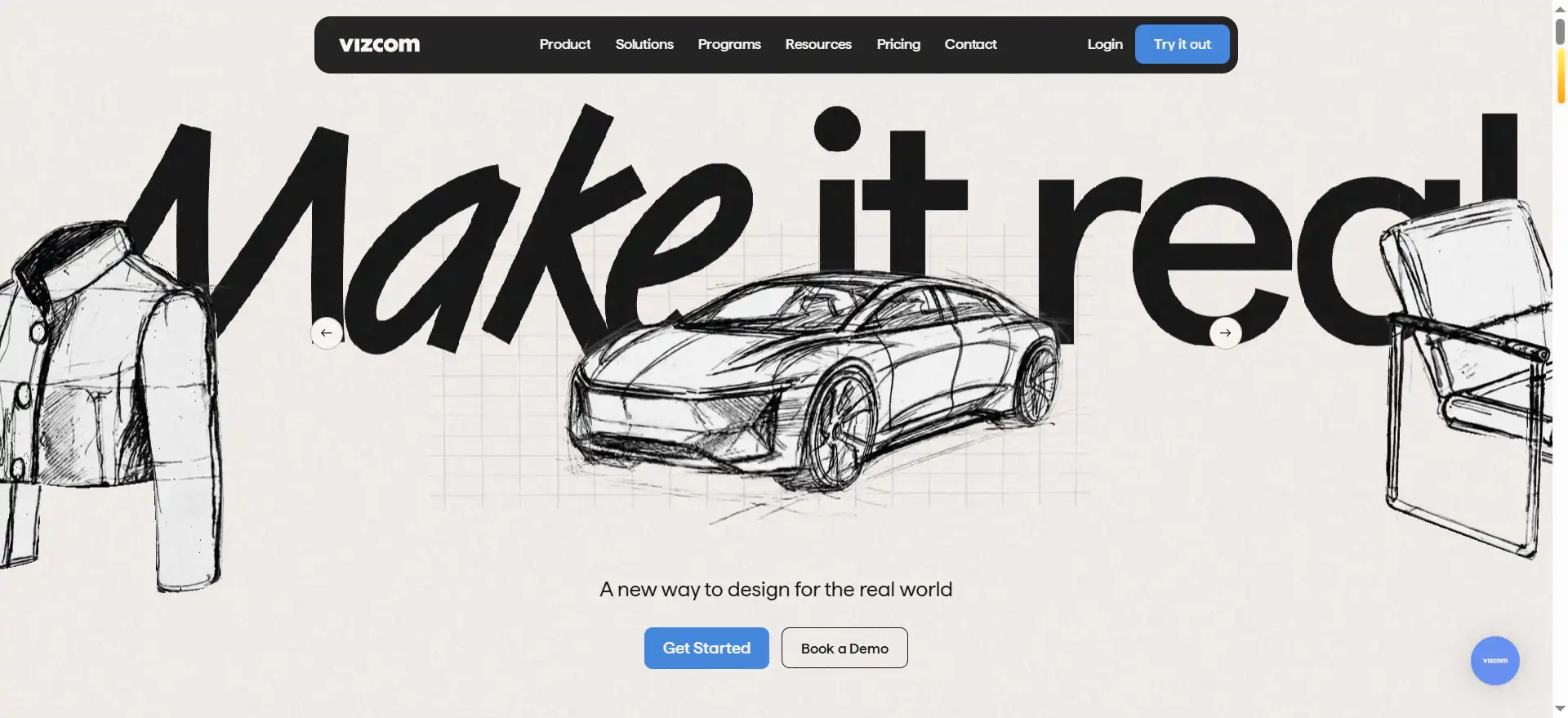 Vizcom—the ultimate AI sketch-rendering tool for designers: instantly transform hand-drawn sketches into 3D-style renderings.