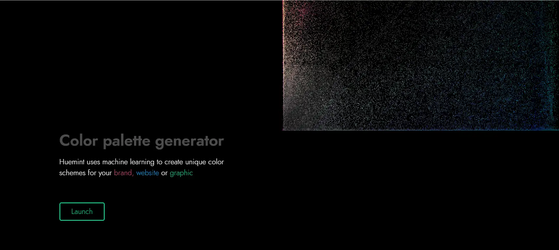 Huemint—An AI-powered color palette tool based on machine learning that makes color matching efficient and fun.