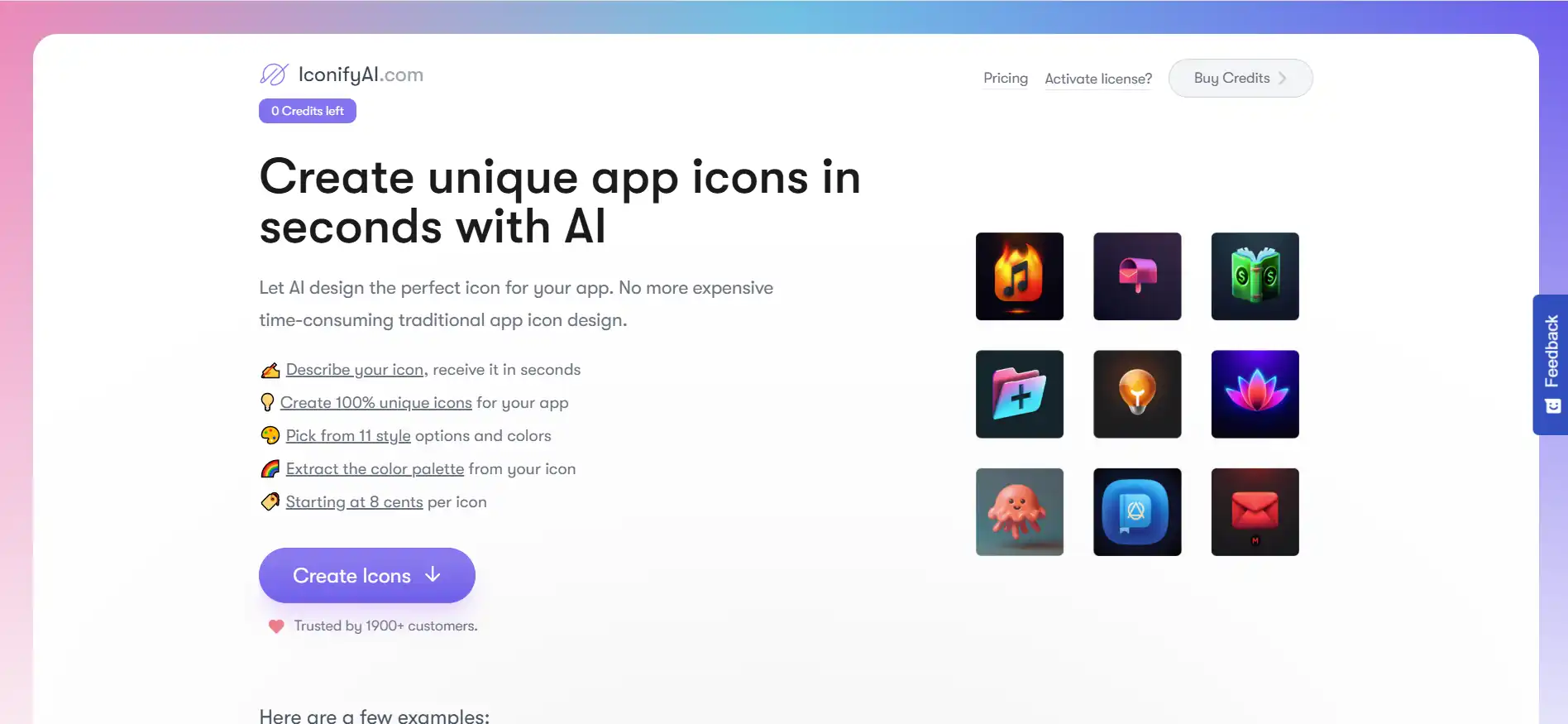 IconifyAI — Instantly generate app icons with AI; supports 11 styles and commercial licensing.