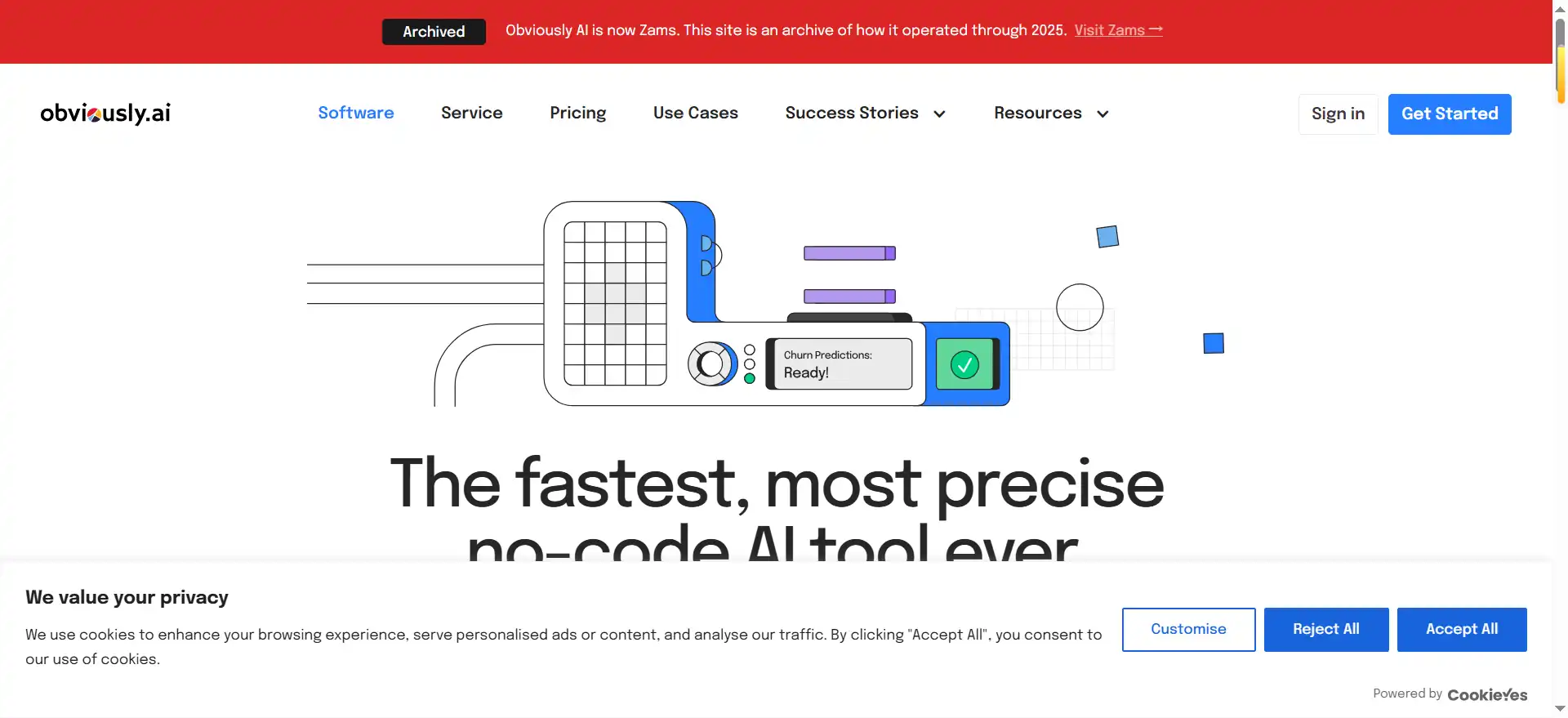 Obviously AI — An AutoML platform that generates predictive models via drag-and-drop, without the need for coding.