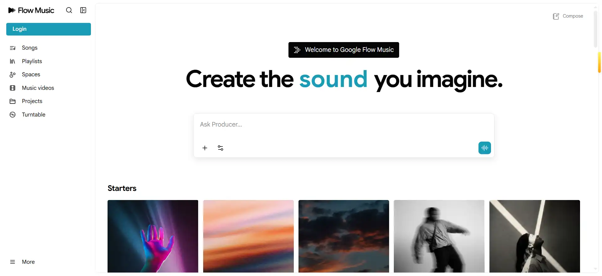 Flow Music — Converse with an AI music producer and create a complete song from scratch.