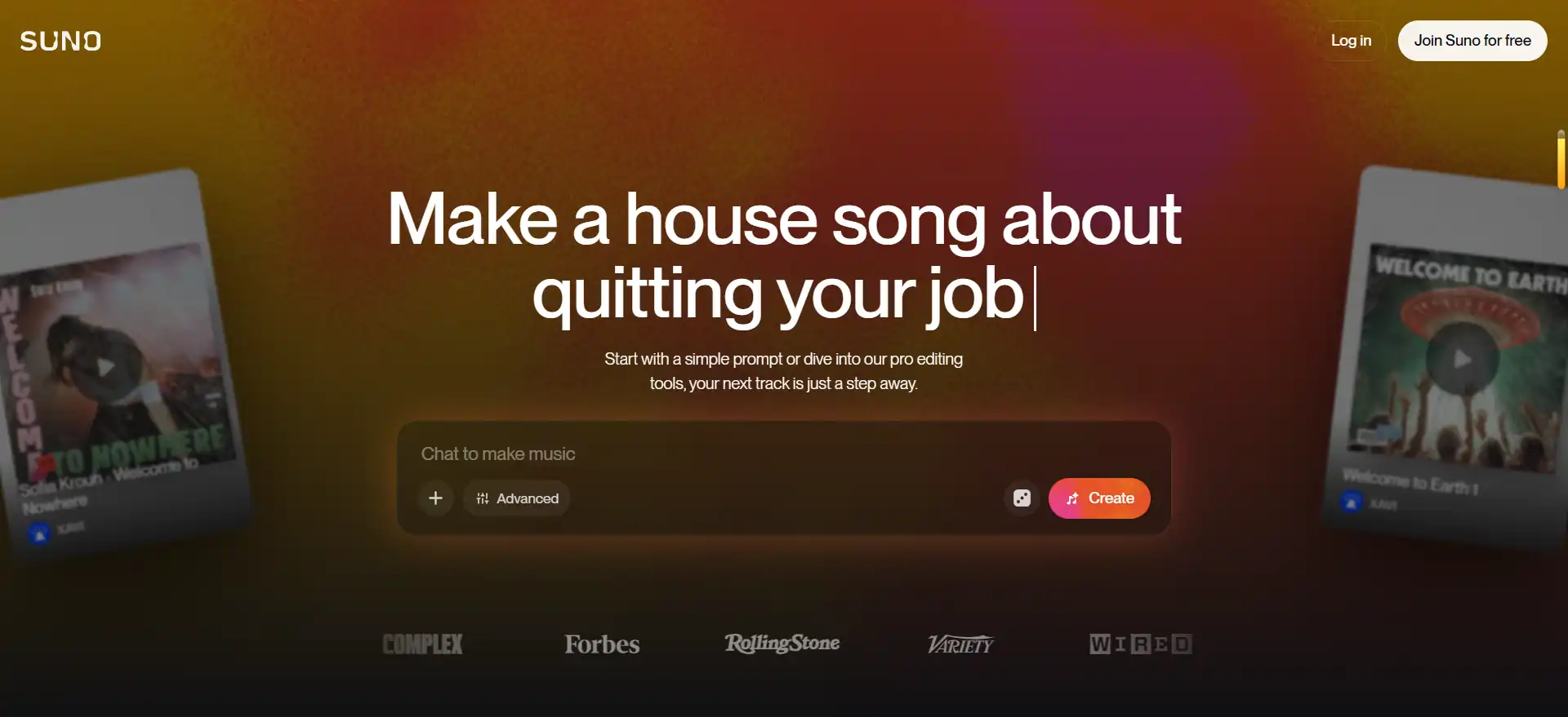 Suno—an AI music powerhouse that generates full songs from a single sentence, a new creative favorite for over 100 million people worldwide.