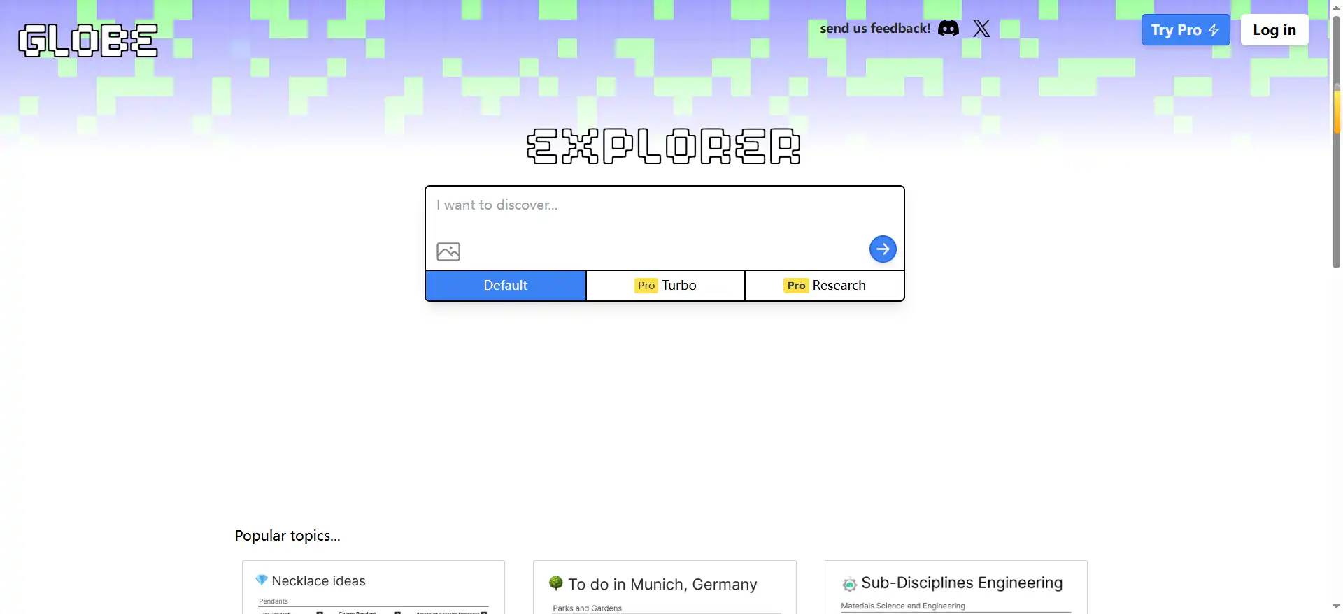 Globe Explorer—an AI-powered exploration engine that turns search results into knowledge graphs, organizing every search you make like Wikipedia.
