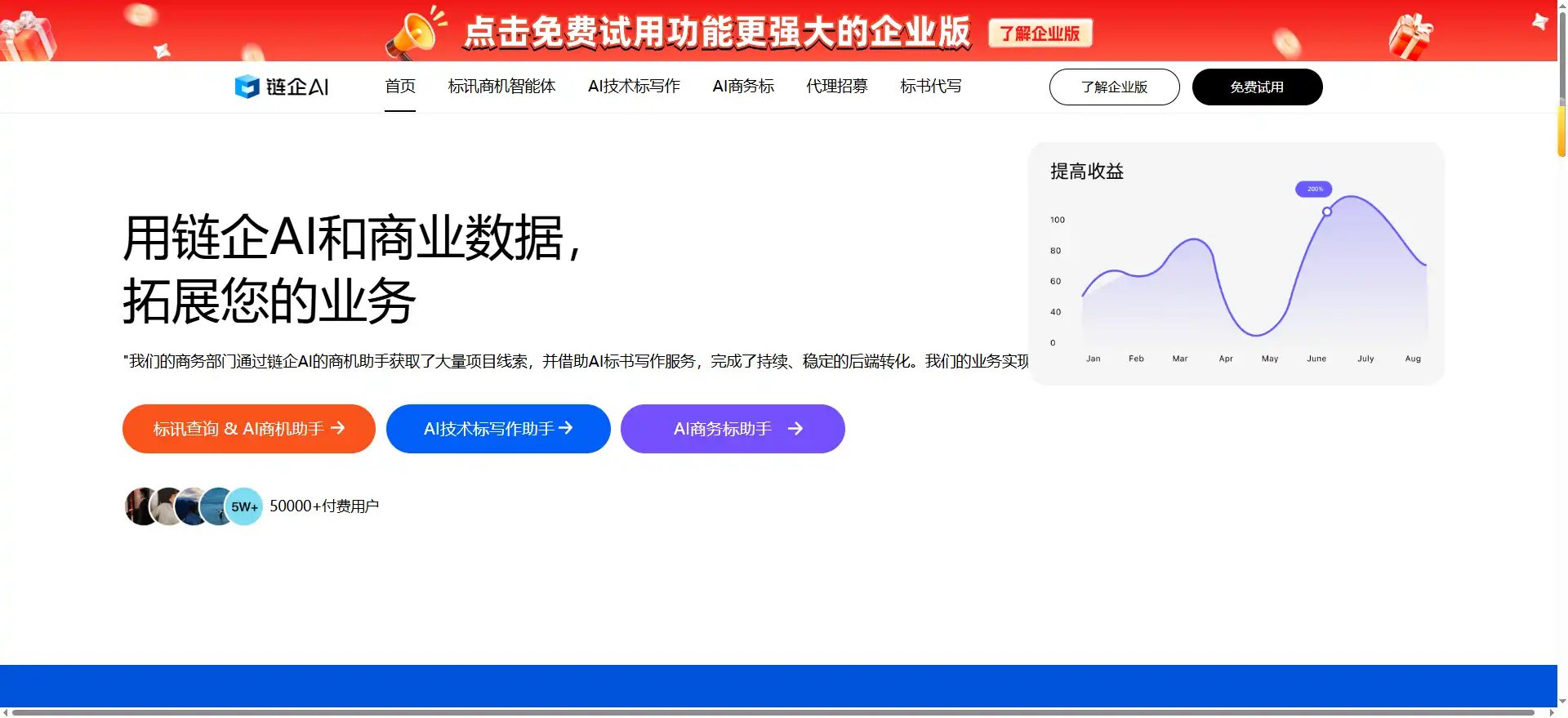 Lianqi AI—an AI-powered business search engine that makes corporate inquiries and business opportunity discovery smarter.