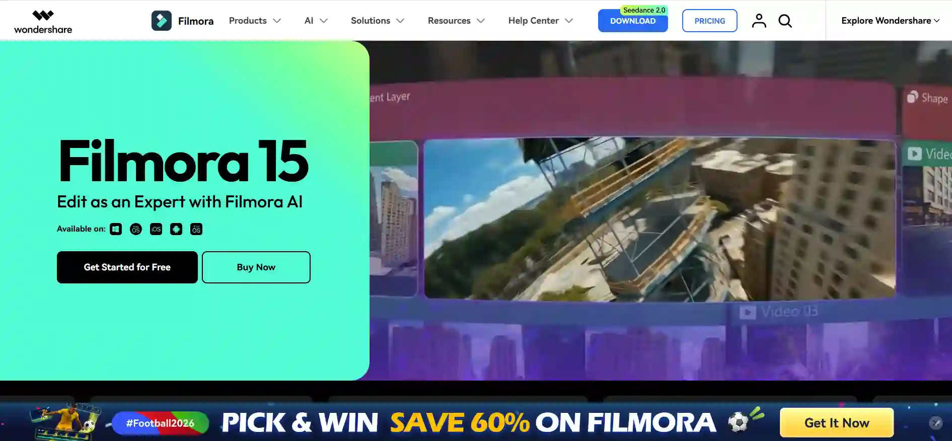 Wondershare Filmora - AI Video Editing Software