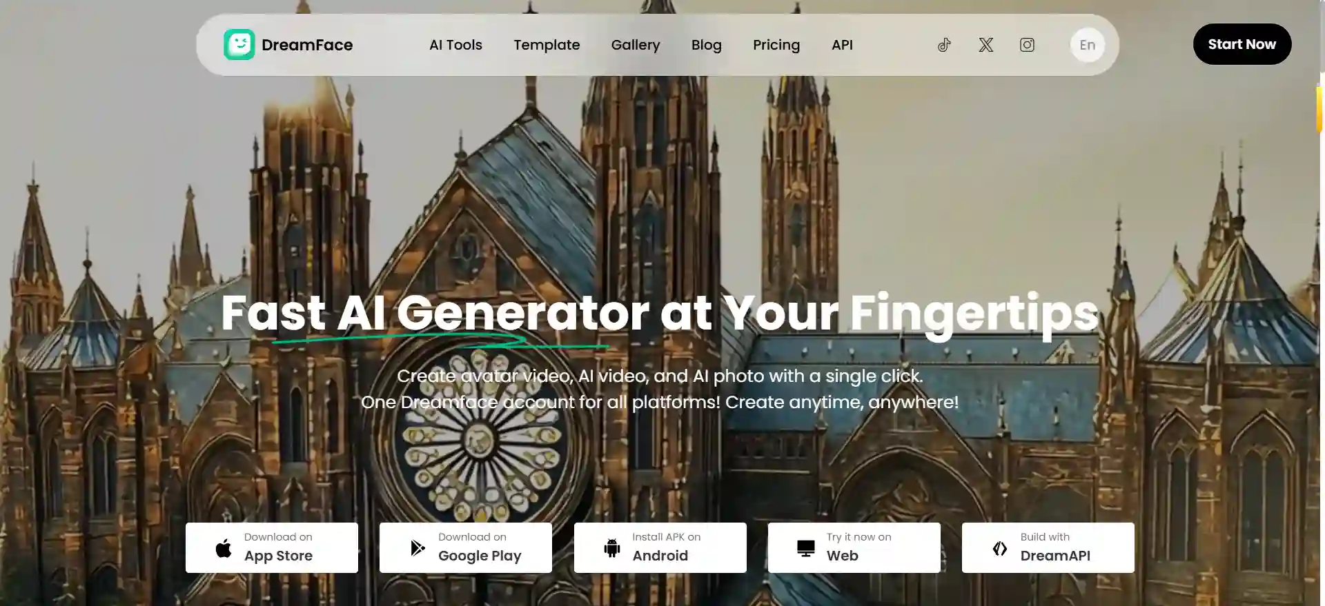 DreamFace - AI Photo Animation & Facial Expression Generator