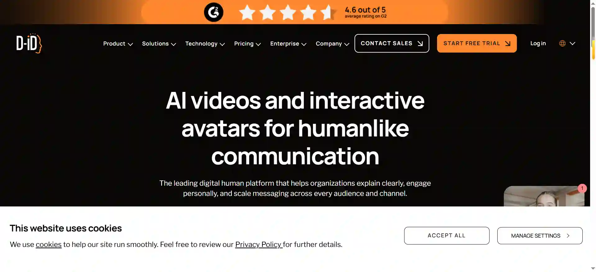D-ID | The #1 Choice for AI Generated Video Creation Platform