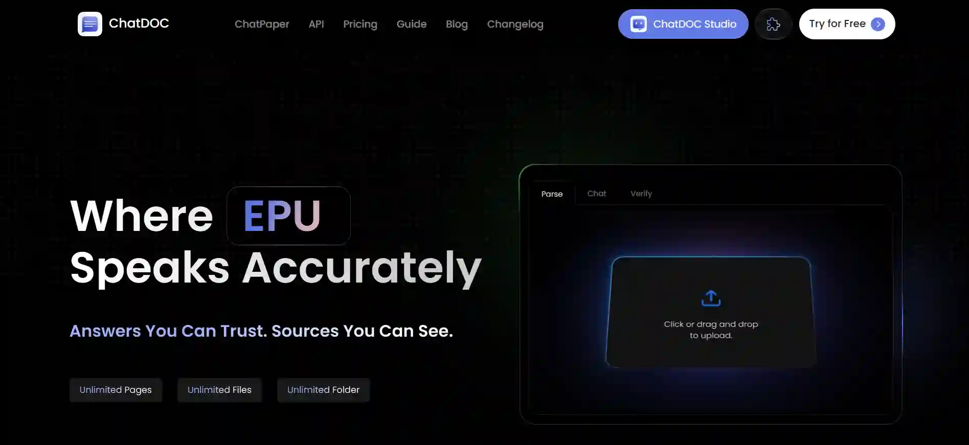 ChatDOC AI-Powered Document Assistant for Reading, Q&A and Extraction