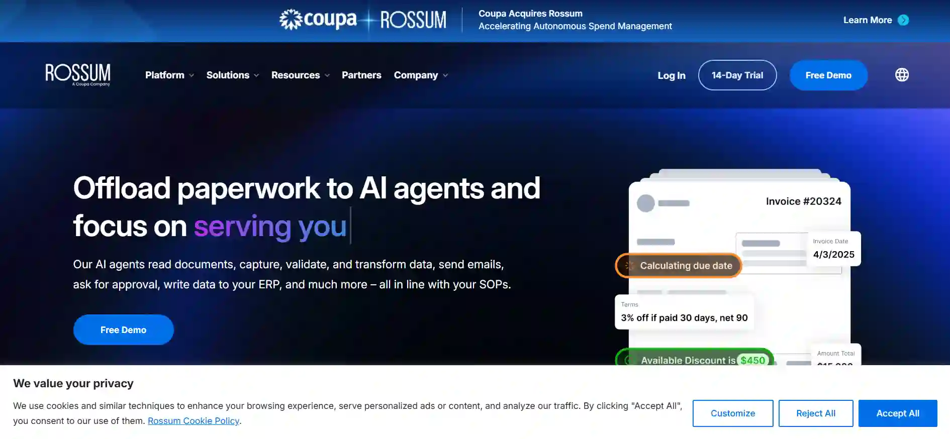 Rossum AI-Powered Document Processing Platform for Automated Data Extraction and OCR