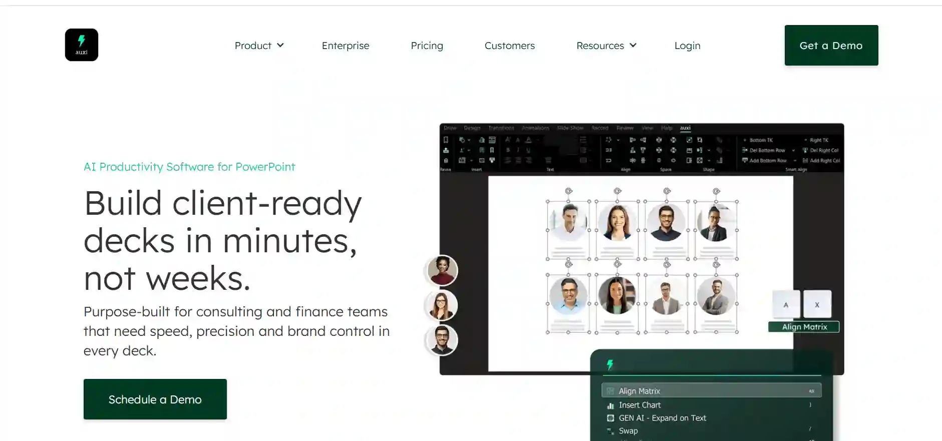auxi - AI-Powered PowerPoint Productivity Tool for Consulting and Investment Banking