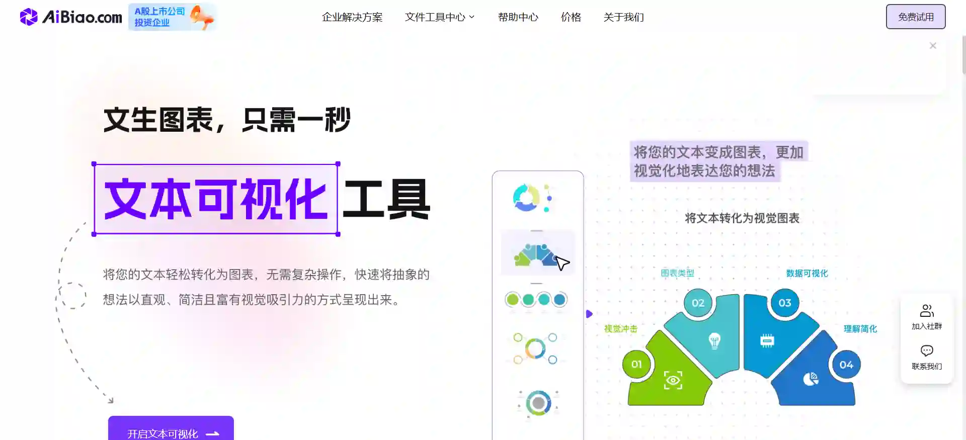 AiBiao Online Chart Generator - AI-Powered Data Visualization Platform