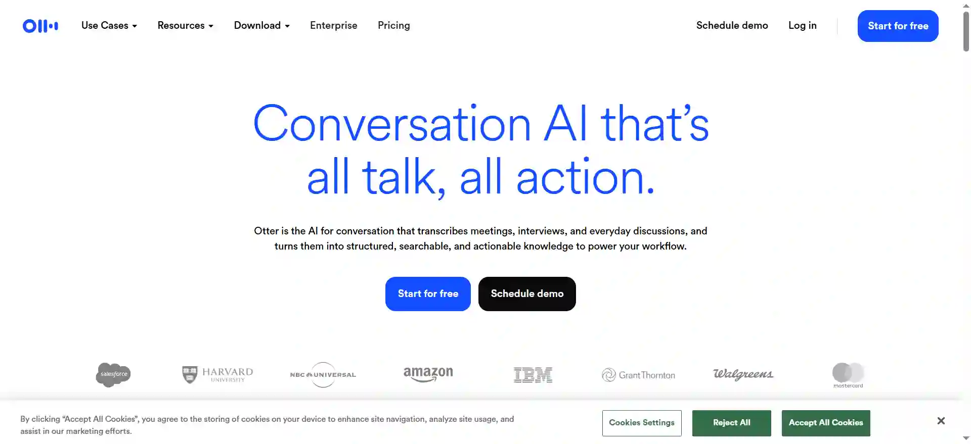 Otter AI Meeting Agent: AI Notetaker, Transcription, Insights & Conversational Knowledge Engine