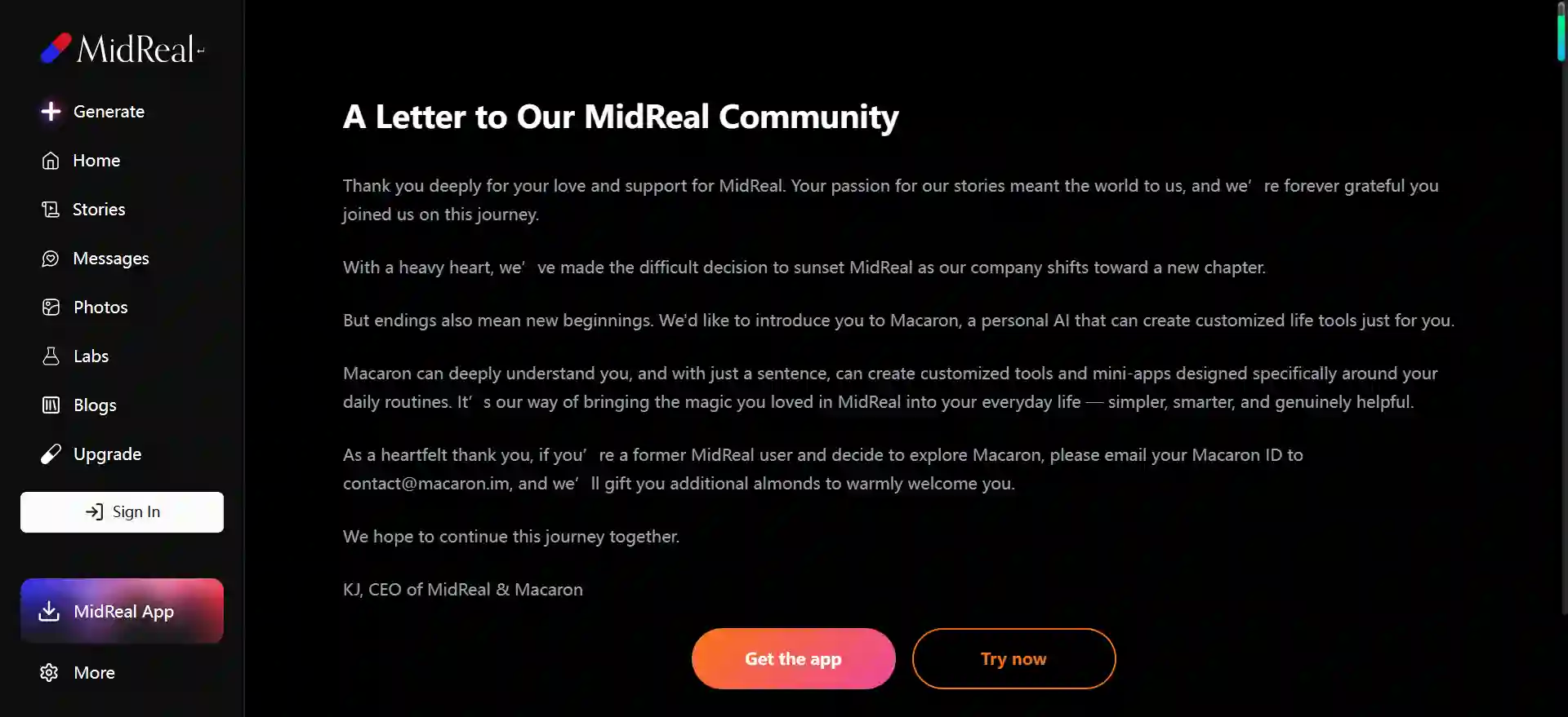 Midreal AI：AI驱动的交互式故事创作与沉浸式阅读平台