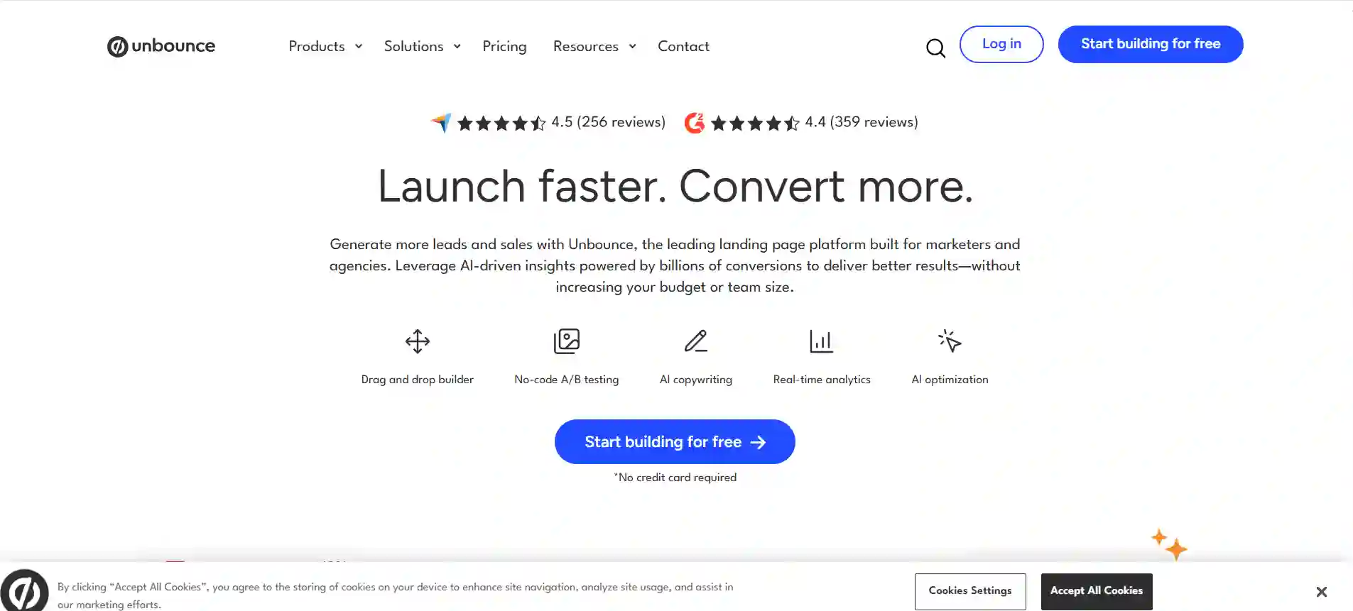 Unbounce: AI-Powered Landing Page Builder and Conversion Rate Optimization Platform
