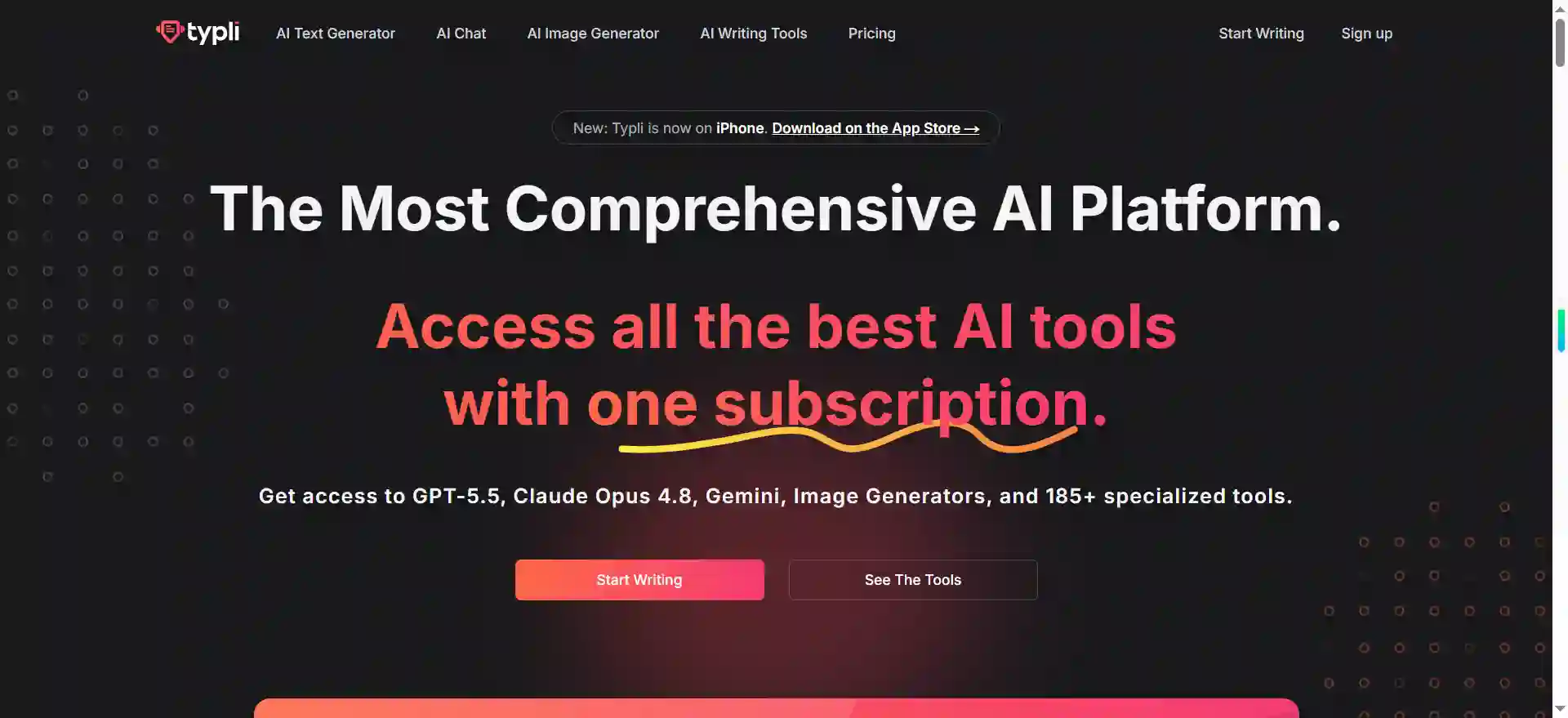 Typli AI：AI写作助手与内容生成工具