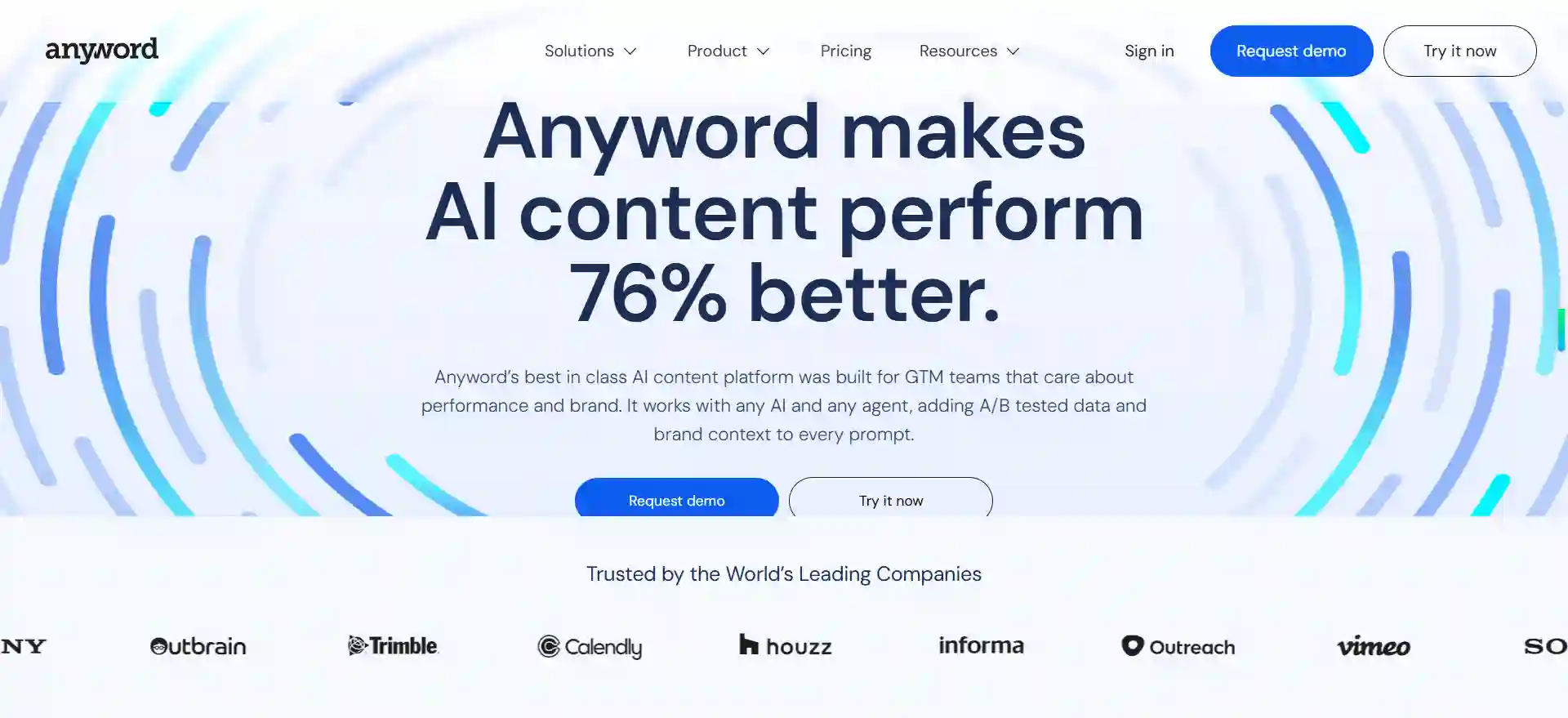 Anyword AI Writing Assistant - AI Marketing Copy Generation & Optimization Tool