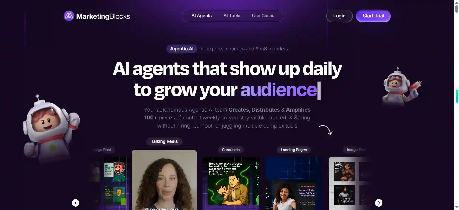 MarketingBlocks AI-Powered All-in-One Marketing Content Creation and Automation Platform