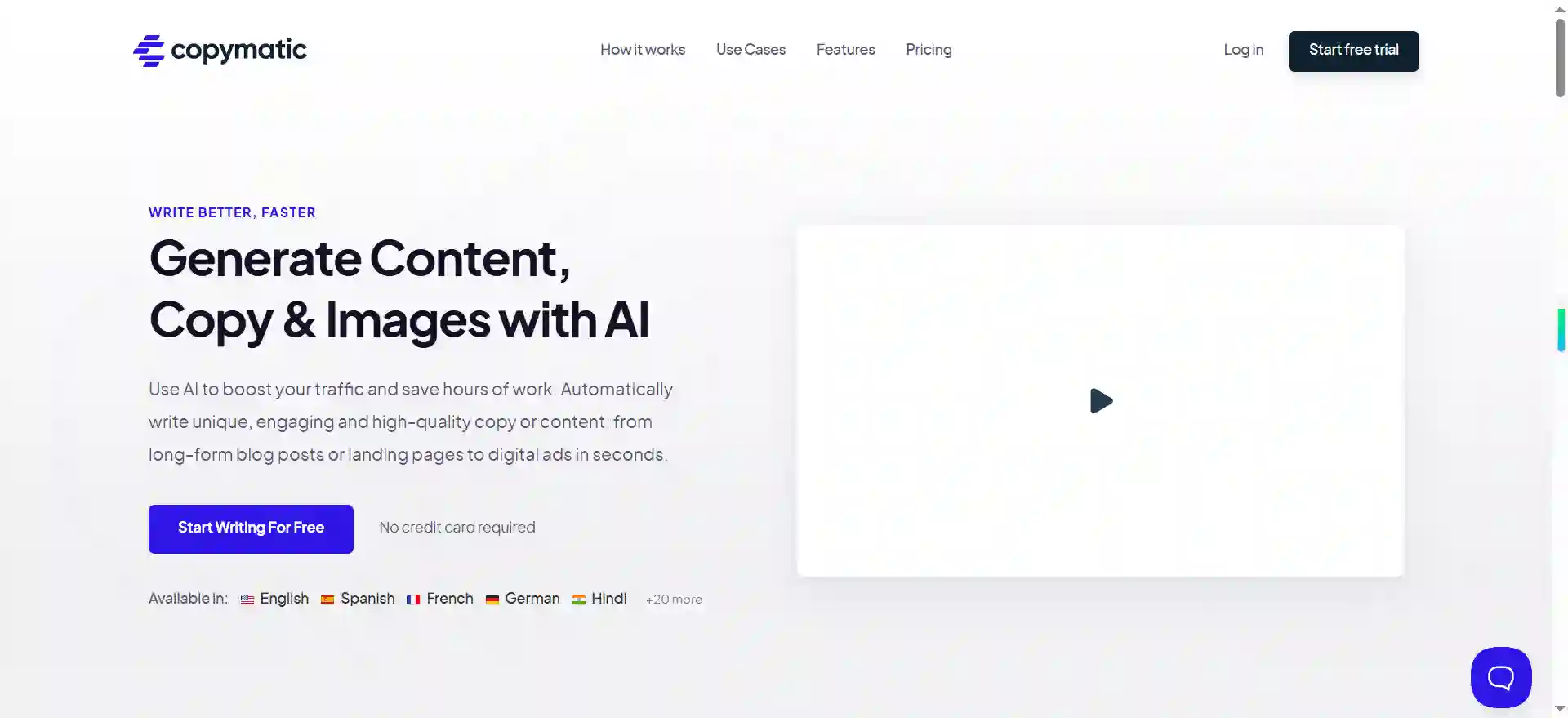 Copymatic - AI Content Generator & Copywriting Assistant for Marketing