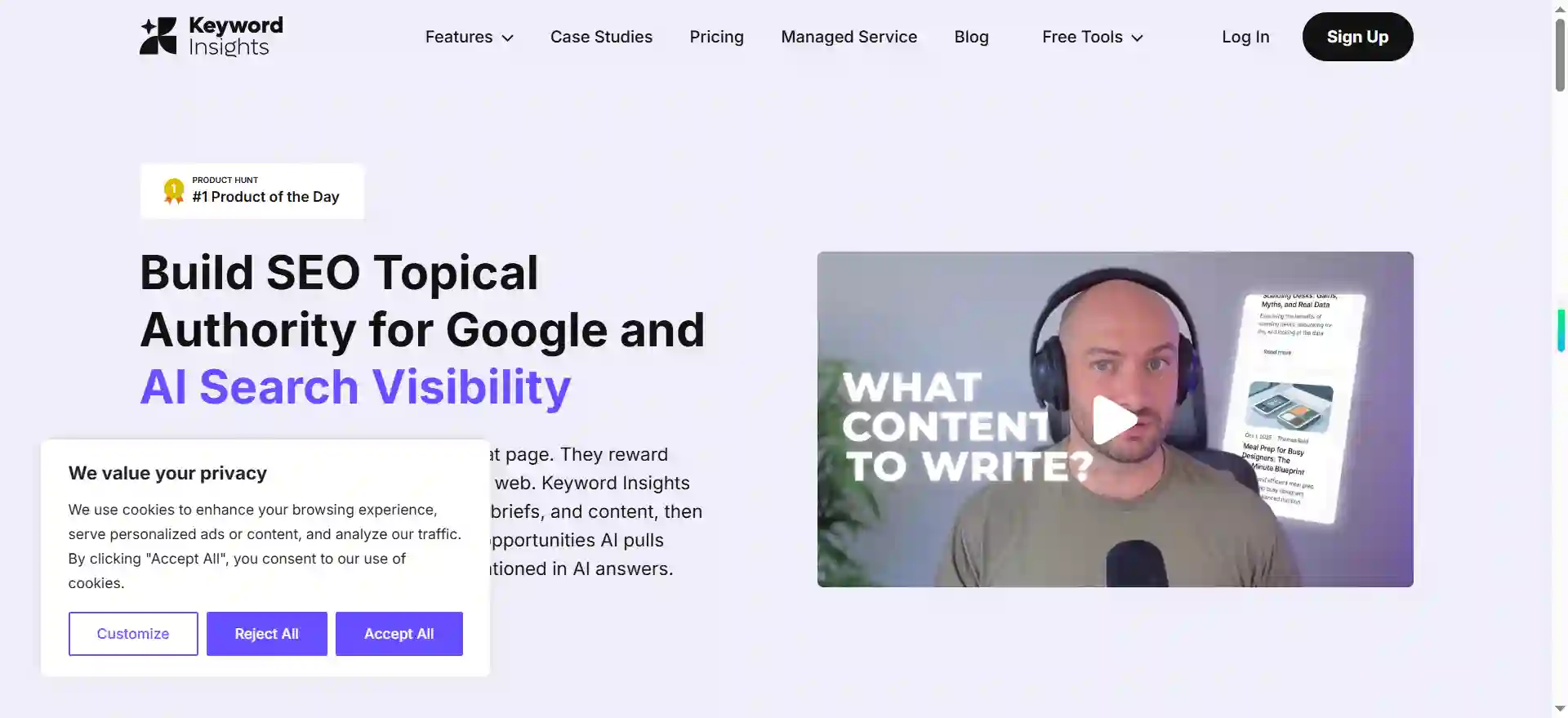 Keyword Insights AI: Smart Keyword Research & Content Strategy Tool