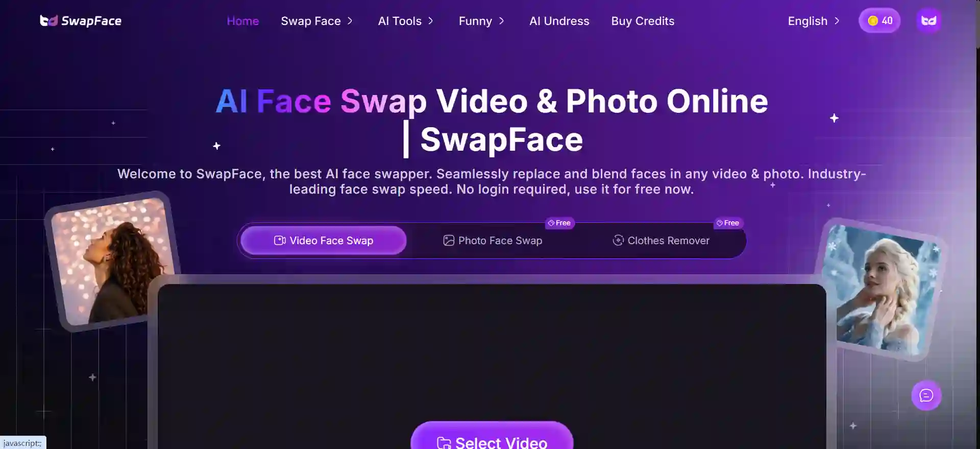 SwapFaces在线AI换脸工具 - 一键照片视频换脸神器