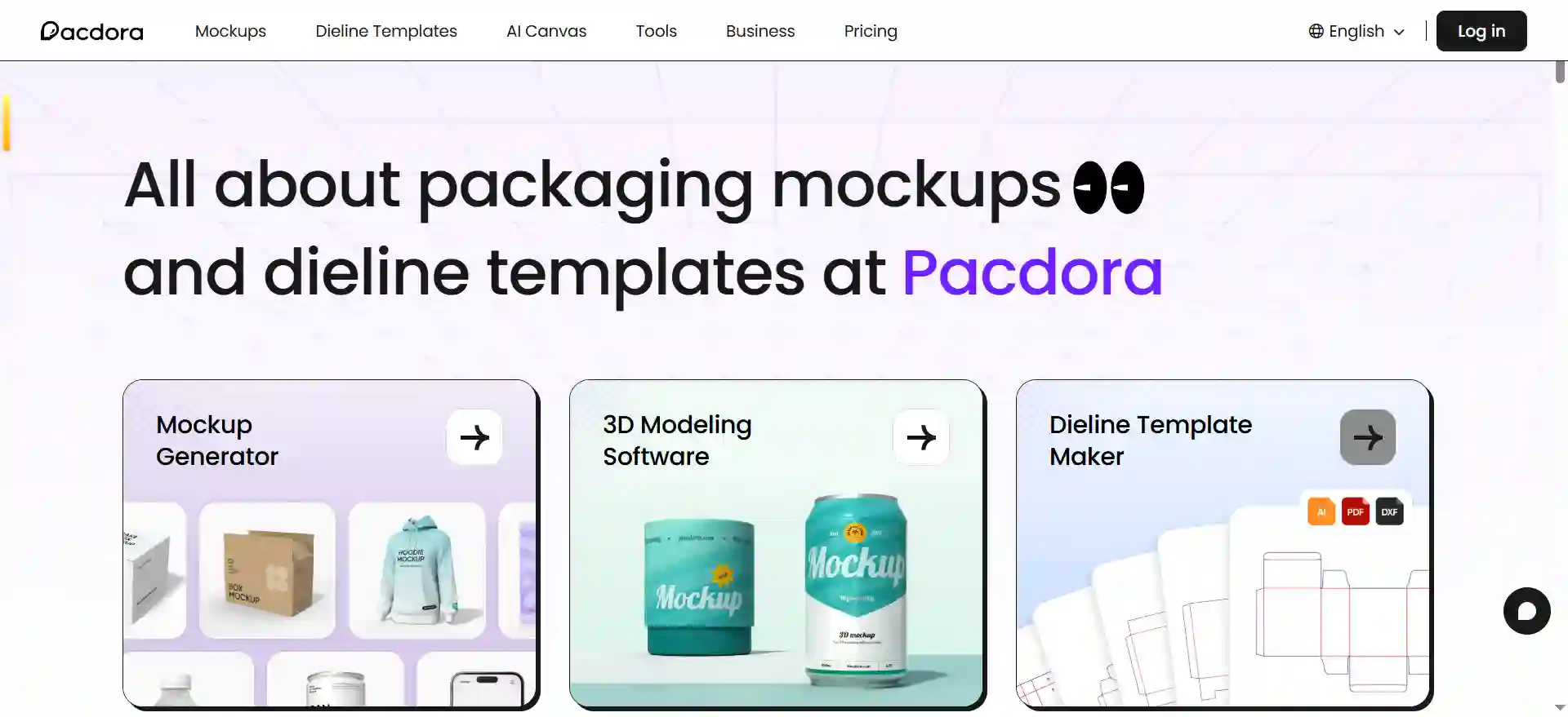 Pacdora - Online 3D Packaging Mockup, Dieline & Design Template Platform