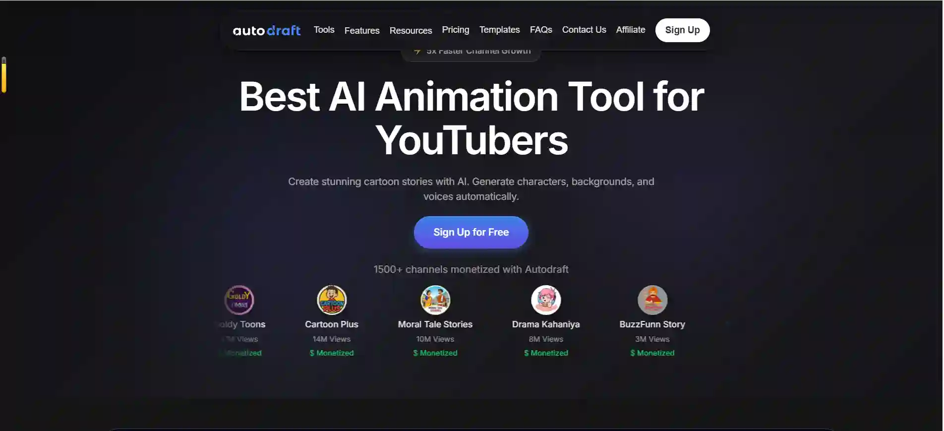 Best AI Animation Tool for YouTubers - Cartoon Story Creator with AI Voiceover