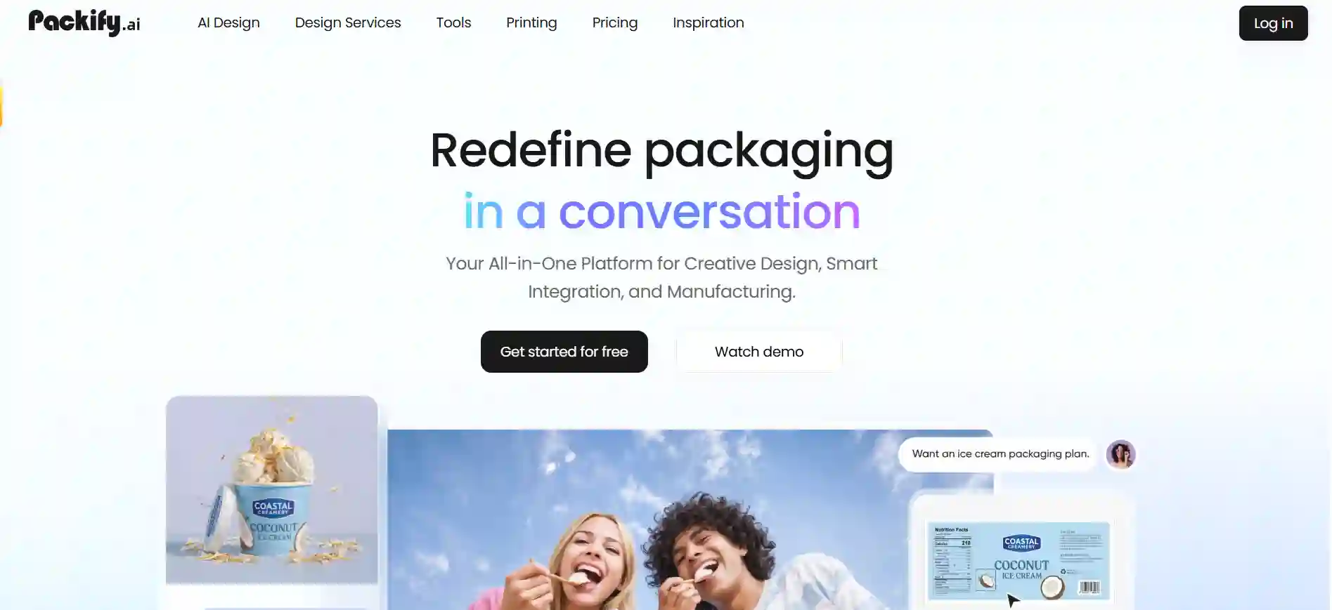 Packify - The First AI Packaging Design Agent for 3D Concepts to Production-Ready Files