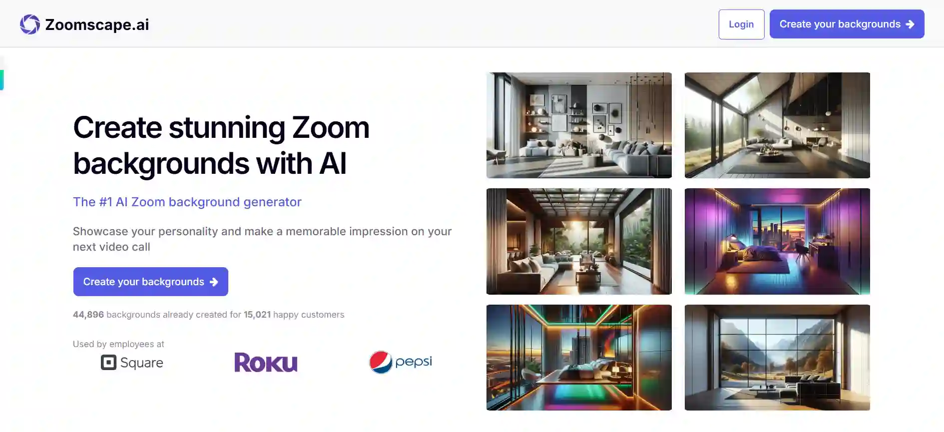 ZoomScape.ai - AI Powered Zoom Background Generator for Professional Meetings
