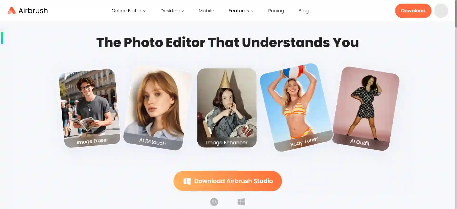 Airbrush AI Photo Editor with Image Enhancer, Retouch, and Video Editing Tools