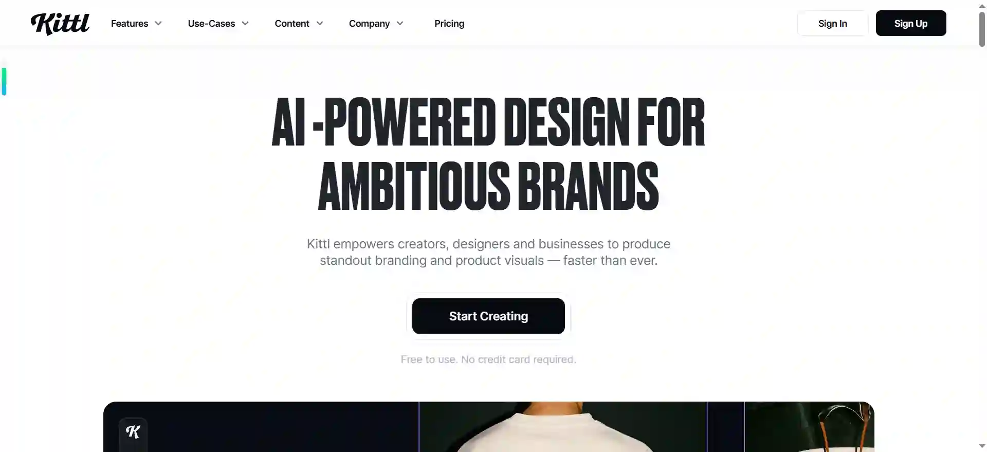 Kittl AI-First Design Platform for Creators with Image, Vector, Video Generation
