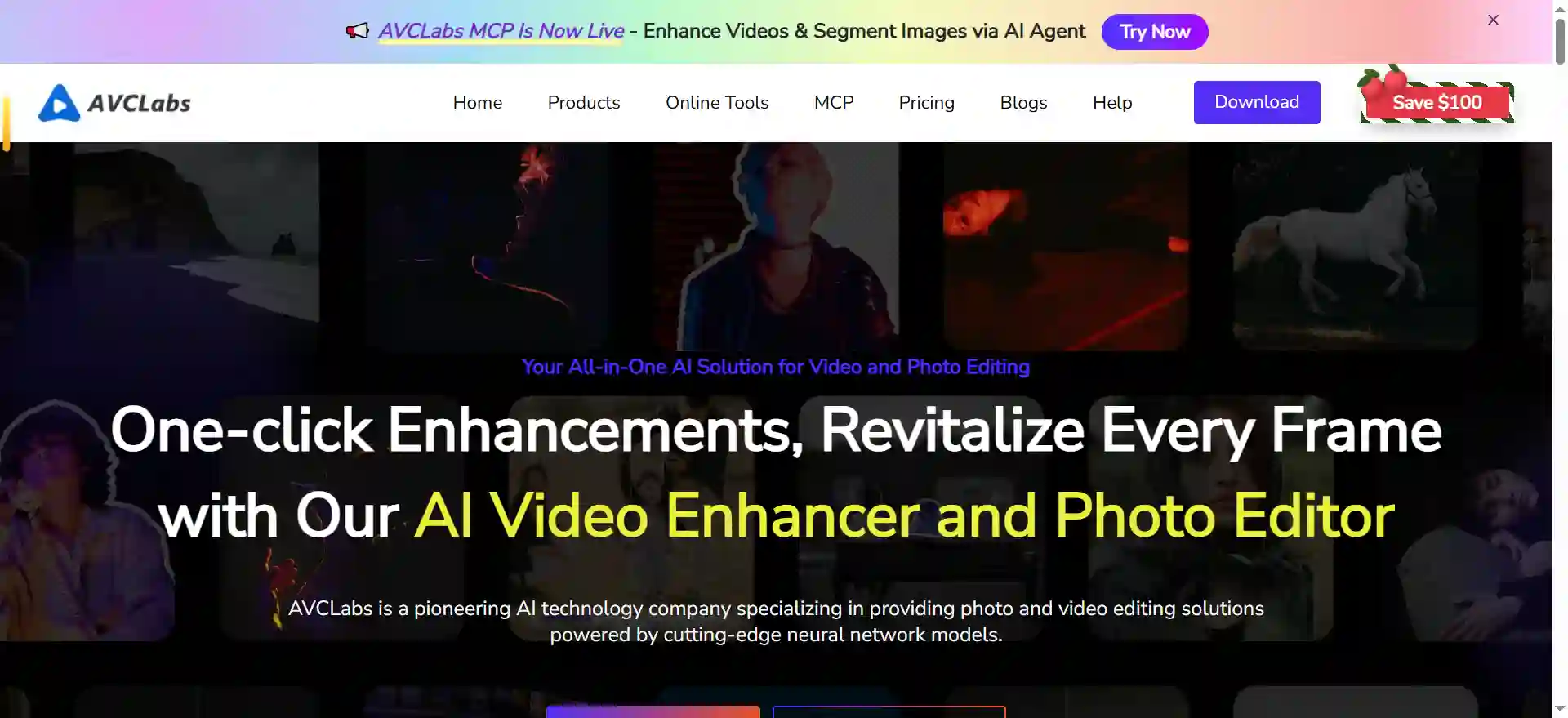 AVCLabs AI Video Enhancer and Photo Restorer with Face Blur and Object Removal