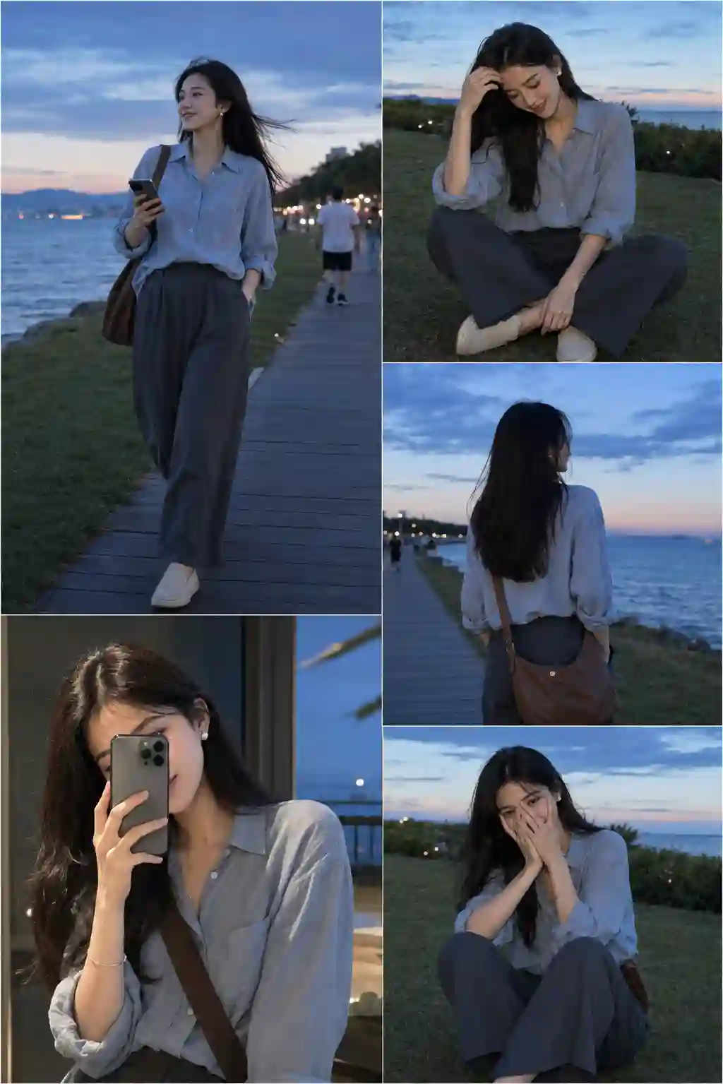 Hyper-realistic cinematic fashion collage