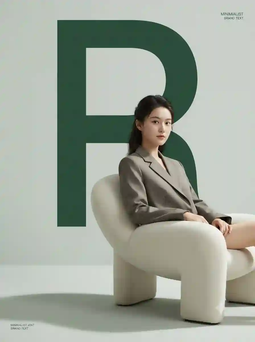 现代极简时尚海报 | 绿色系品牌视觉 - 3