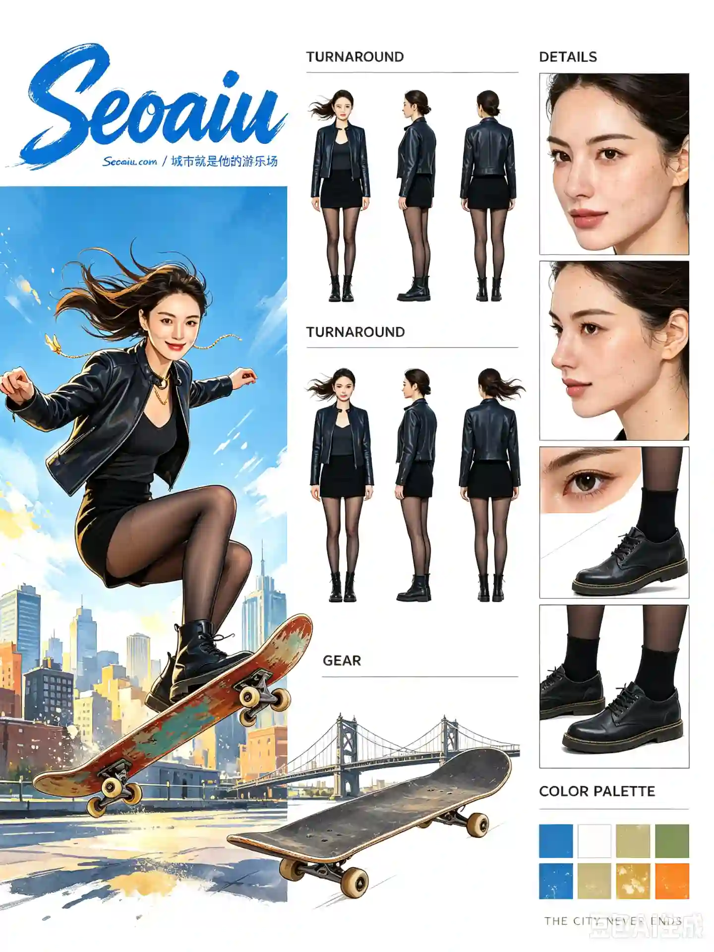 滑手 KAZ 角色美术设定集 · 城市为场 - 2