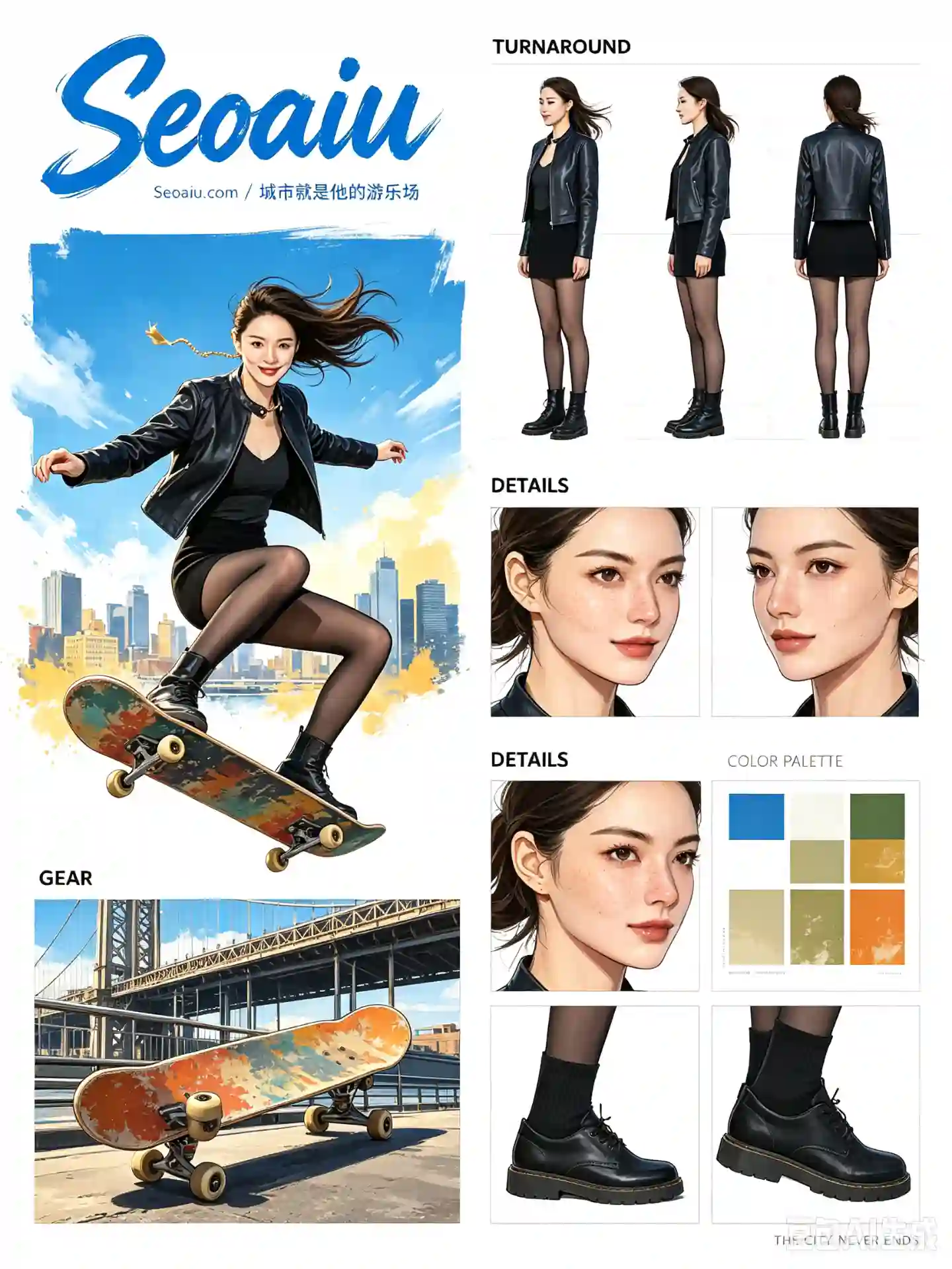 滑手 KAZ 角色美术设定集 · 城市为场 - 4