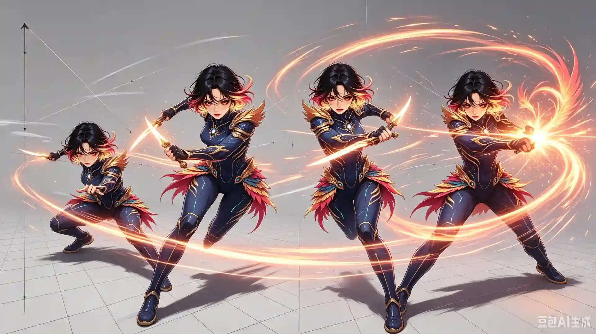 太阳凤凰少女战士·官方角色设定图 - 4